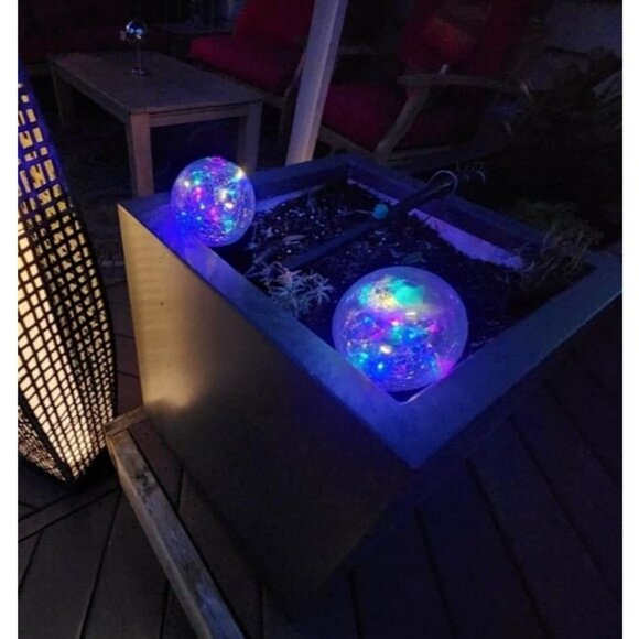 Solar Globe Lights Outdoor Waterproof-Solar Balls-Solar Garden Lights-Solar Orbs - Picture 3 of 4
